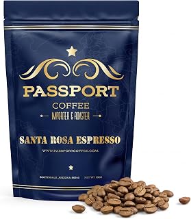 Passport Coffee Santa Rosa Espresso – Light roast espresso blend from Ethiopia & Brazil. Flavor notes of delicate floral & sweet cocoa-caramel. Premium whole bean coffee, 12oz Bag