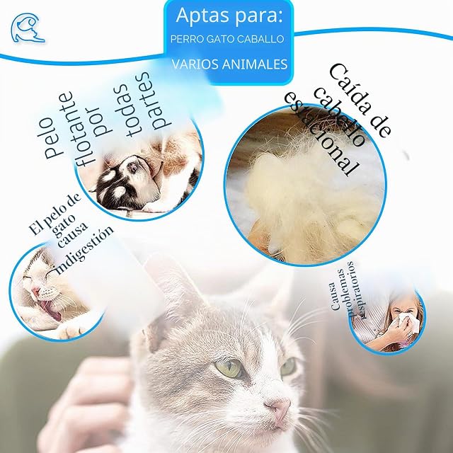 Foto 5 de 7 de Guantes Gato Cepillo De Aseo para Eliminar El Pelo de Mascotas Guantes De ，Perros y Gatos Pelo Corto…