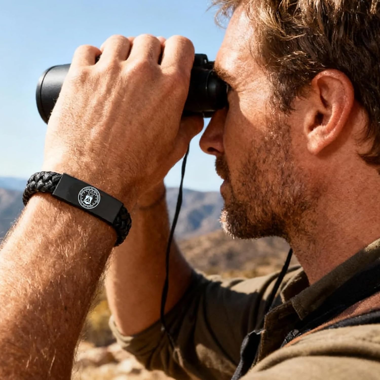 Military Bracelets for Men Veteran Gifts - Engraved Christian Wristband Personalized for Army Navy Marines Air Force - Image 3