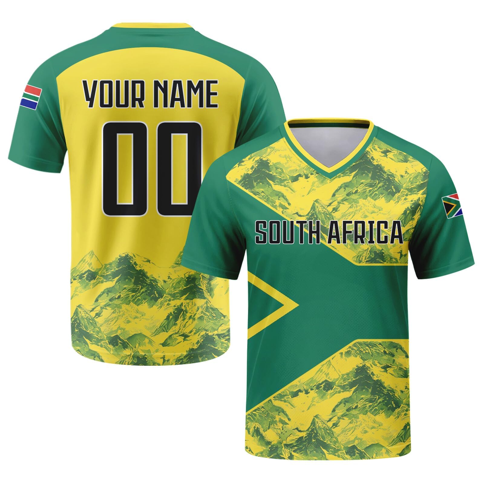 Custom 2026 National Soccer Jersey for Men Personalised Football Team Uniforms Jerseys Shirts Women Unisex A35 South Africa Jerseys — image 1