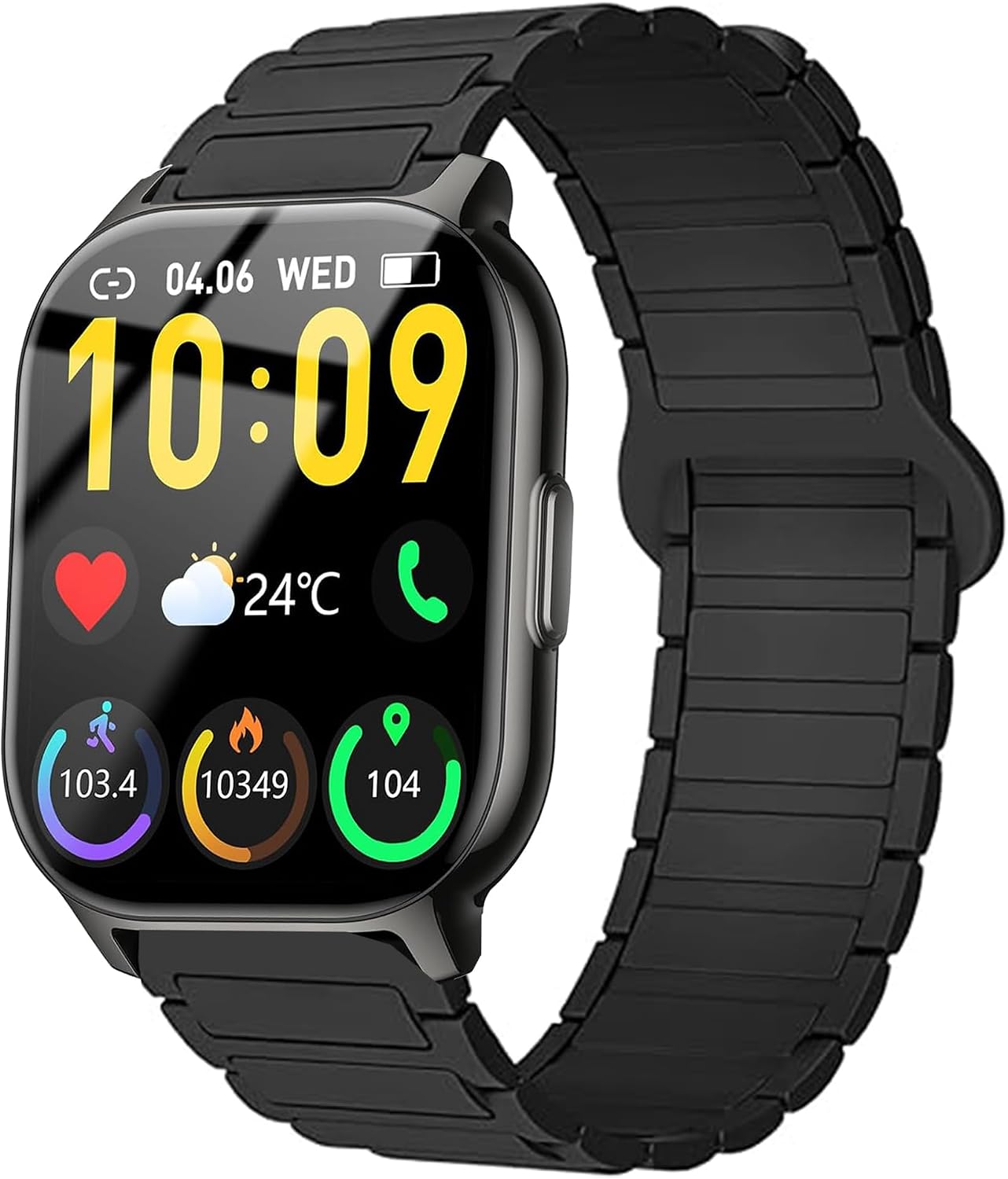 Lamshaw Compatible for BP Doctor Smartwatch Bands, 22mm Sport Strap Replacement Watchband Compatible for BP Doctor P122 2.1" Smart Watch
