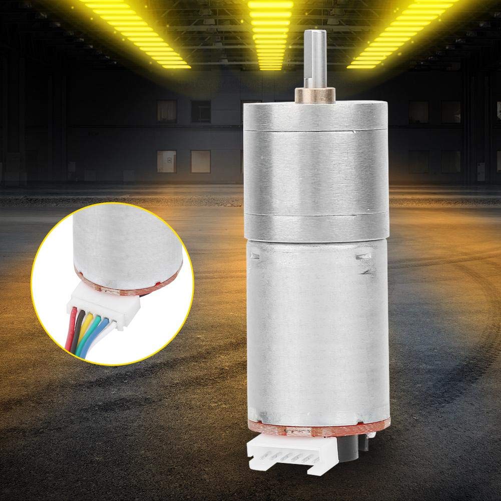 Amazon.com: DC 24V Encoder Gear Motor, 6 Wire High Speed Encoder Motor ...