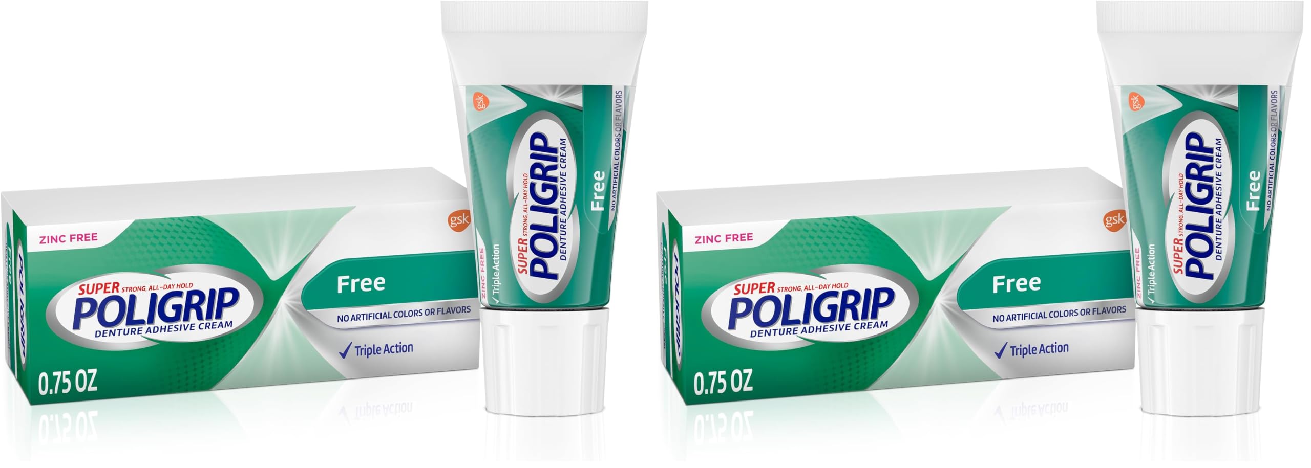 Poligrip Denture Cream - Strong Hold & Food Seal -13