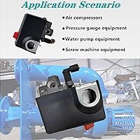 Vista 2 de Interruptor de presión mejorado, reemplazo para Condor MDR 11/11 EA, 26 amperios 120-155 PSI 120/240 voltios
