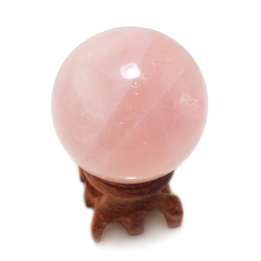 Amazon.co.jp: Polar Jade ローズクォーツ丸玉 開運 幸運 占い