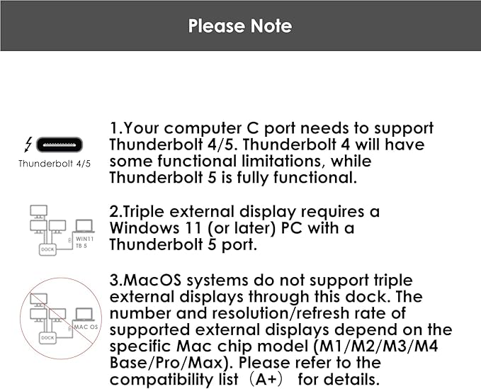 WAVLINK Dock Thunderbolt 5 12 en 1, 120Gbps, 140W PD, 2.5G Ethernet miniatura 5