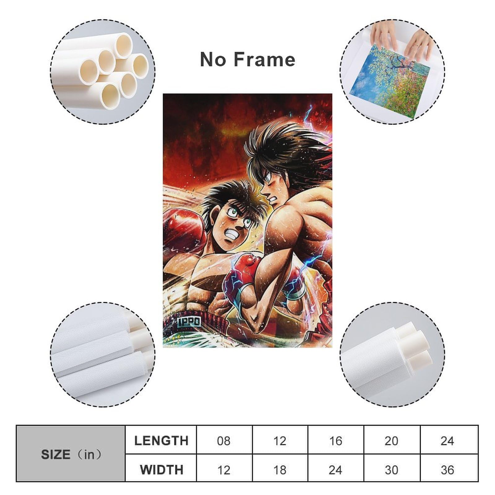 Amazon.co.jp: はじめの一歩 2 ポスター 装飾画 キャンバス 壁アート 