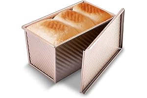KITESSENSU 1 lb Pullman Loaf Pan with Lid