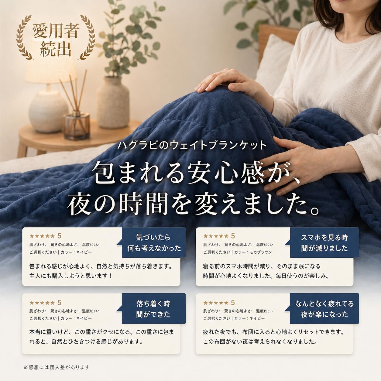 ハグラビ ウェイトブランケット 重いふとん 加重ブランケット リバーシブル