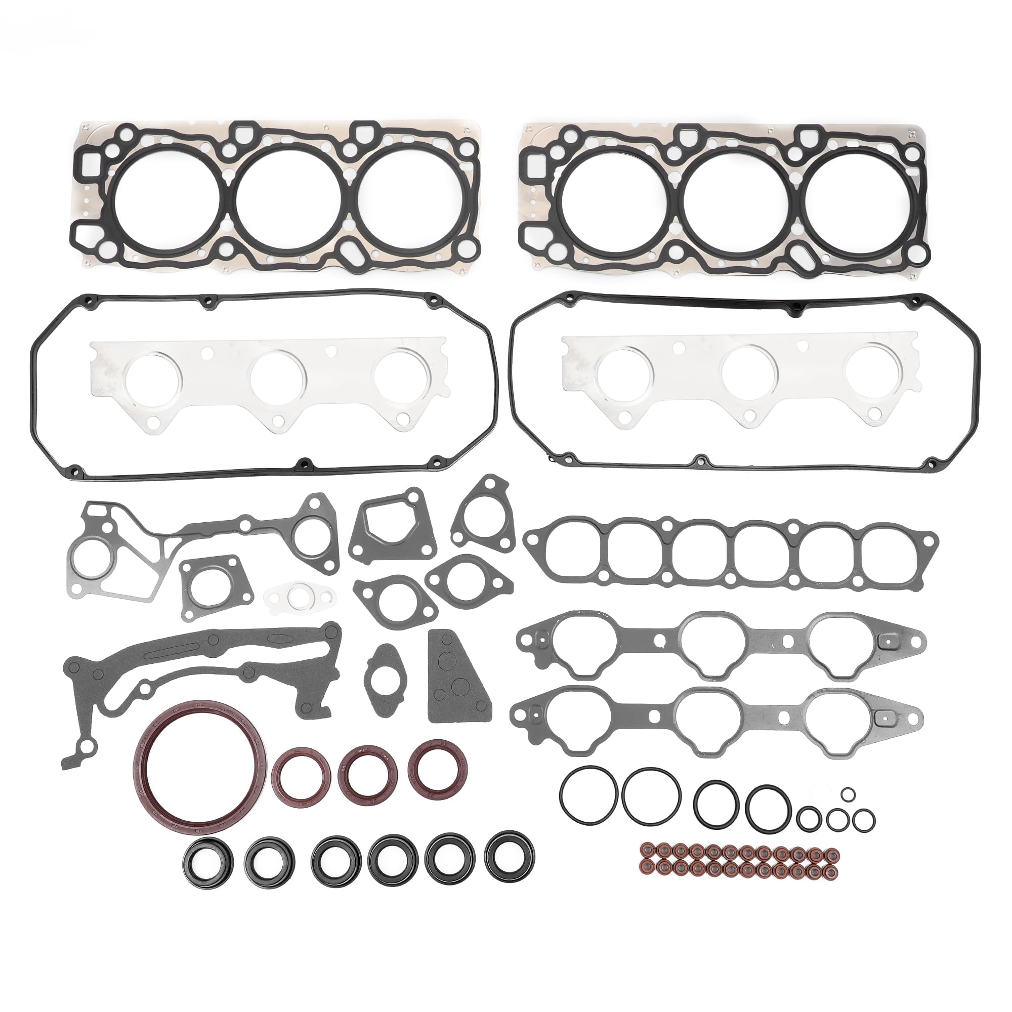 Juego De Juntas De Culata Del Cilindro para Mitsubishi | Oe: MD977866, Material: Goma Metal, Color: Negro, Resistencia Altas Temperaturas, Rendimiento Estable, Instalación Fácil