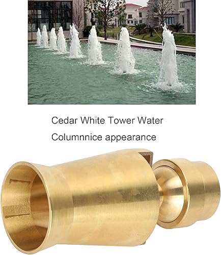 Miniatura 6 de Boquilla de fuente de agua, rosca interna de latón, rociador de fuente de agua fácil de 1.5 cabezales de 12 pulgada para instalar torre de hielo