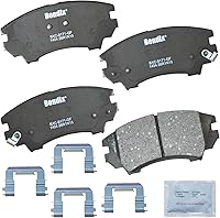 Vista 90 de Pastillas de Freno Delanteras Cerámicas Bendix Priority1 CFC430A para Modelos Selectos INFINITI G35, I30, Nissan 350Z, Altima, Juke, Maxima, Sentra