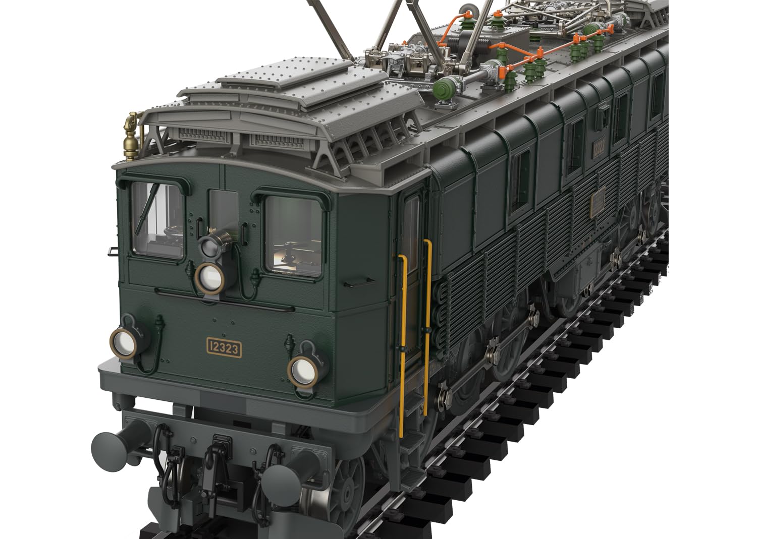 Märklin Trix H0 25513 - Locomotora eléctrica Be 4/6 Epoche IV - Decodificador Digital, Sonido, Funciones de luz LED, versión metálica, Cambio de luz Suiza, Modelo ferroviario CC