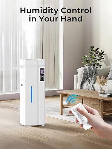 Miniatura 7 de Humidificador grande de 13L3.43 galones, cobertura de 800 pies cuadrados, tiempo de funcionamiento de 100 horas, control de humedad automático,