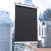 Suction Cup Roll Up Blind Blackout,Sunscreen Sunshade Roller Shades for Doors Windows,Privacy Curtains,Retractable Balcony Sun Shades,Portable Temporary Blinds,No Drilling,WH-58 * 160cm23 * 63in
