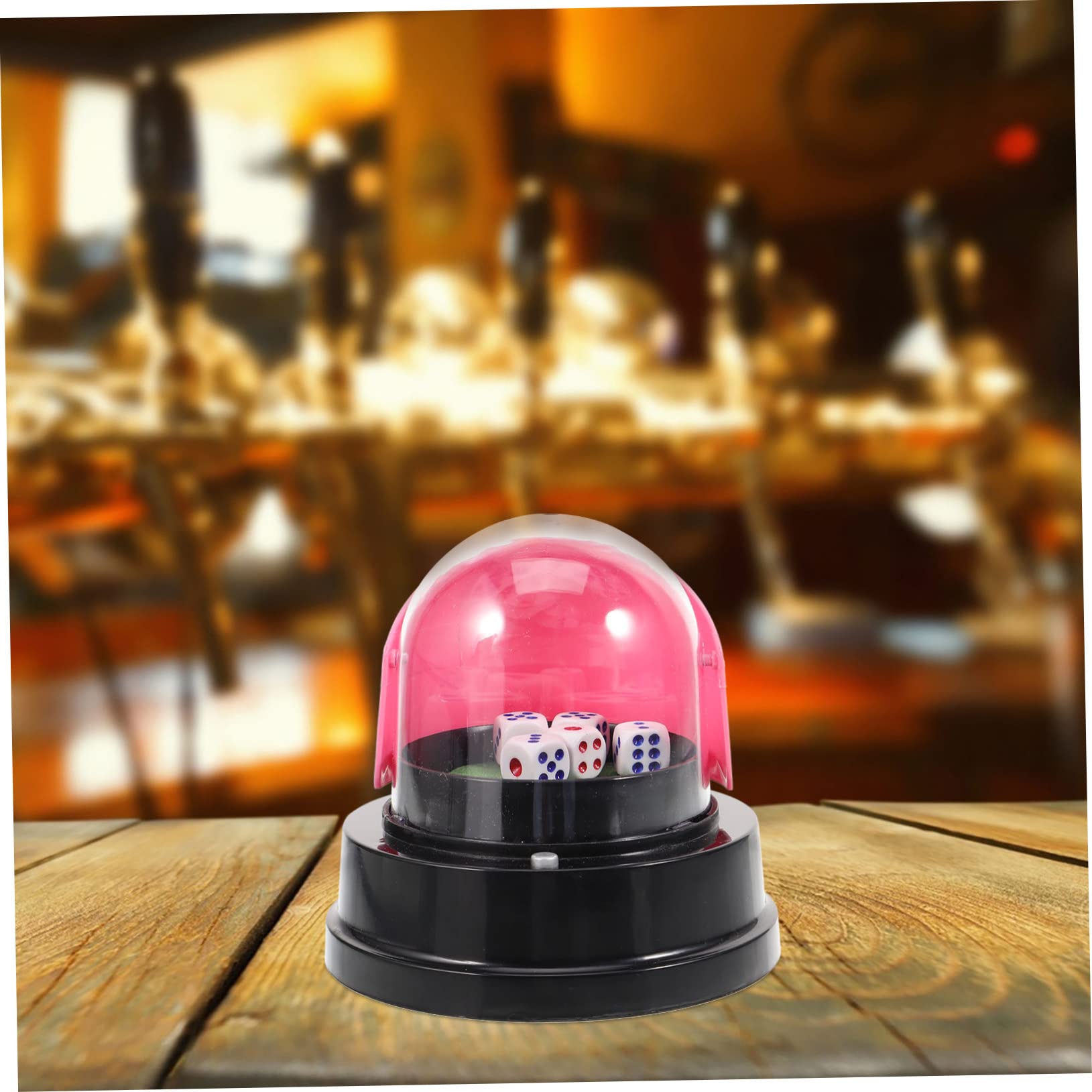 DOITOOL 2stücke Elektrischer Würfelbecher Mini Shaker Für Partys Bars Ktv Automatischer Würfelroller Mit Würfeln Leicht Und Tragbar Für Gesellige Zusammenkünfte Und Familienfeiern