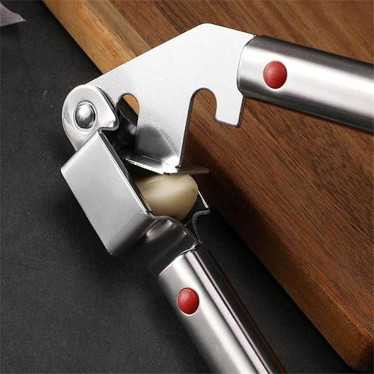 ガーリックプレス ステンレススチール ニンニクジンジャー ロッキング