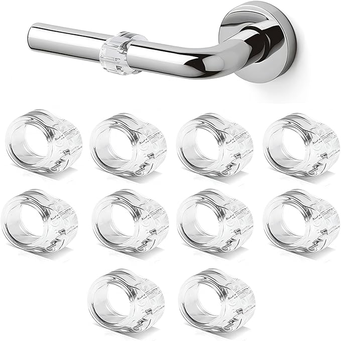 Skyzone 10 pcs Door Handle Stopper,Door Handle Bumpers,Transparent