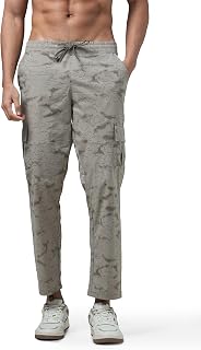 TECHNOSPORT Men's Straight Fit Active Sports Cargo Track Pant with Ts Lytra Price In India