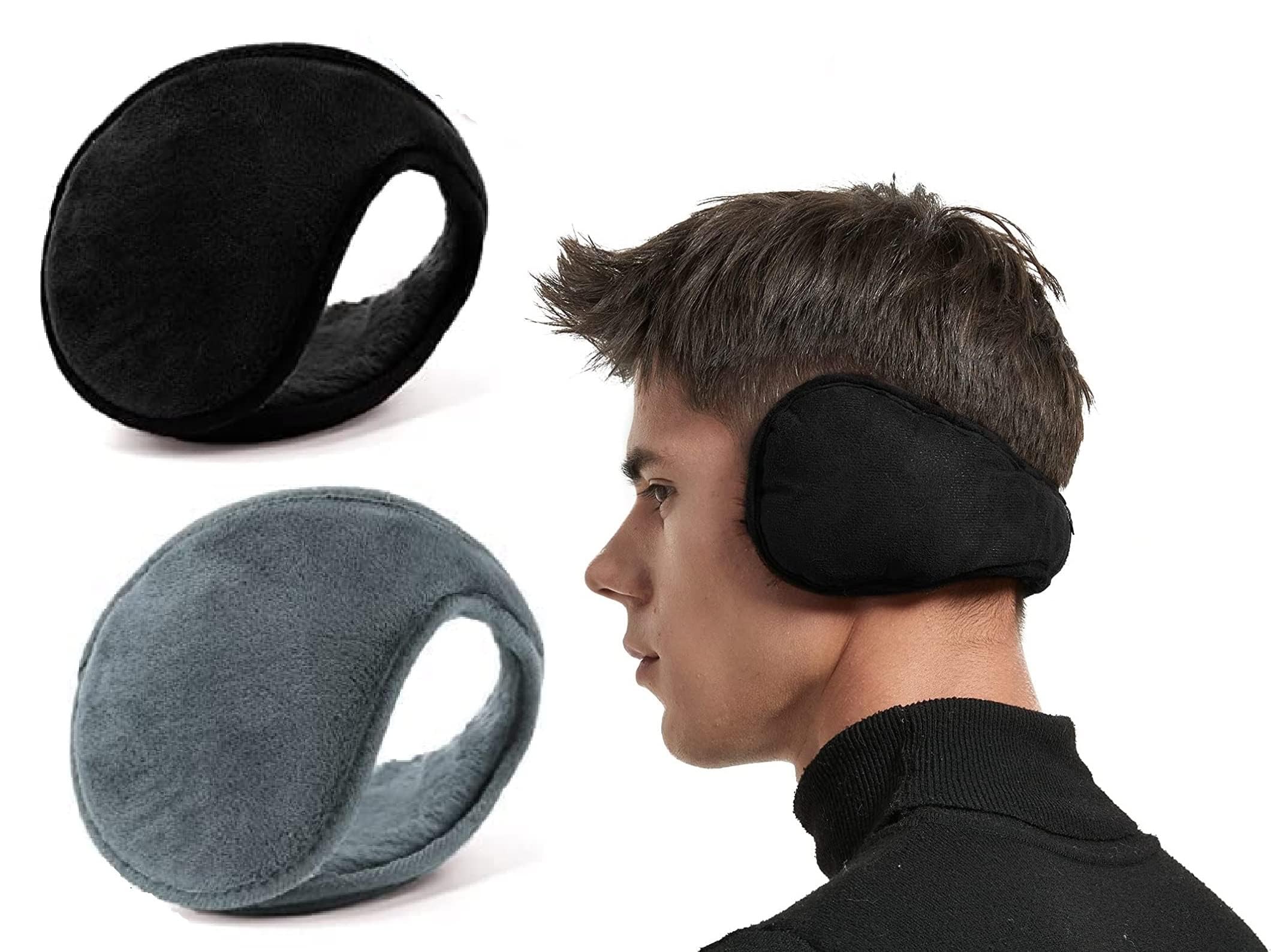 Combo Of 2 Pcs Soft Warm Ear Muffs/Ear Warmer/Ear Cover Winter Outdoor Accessory for Men and Women for Protection from Cold (Random Color Design)-image-47