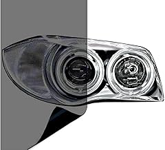 サムコス ヘッドライトフィルム アイラインフィルム 車 シールタイプ 30x120cm ヘッドライト テールに保護フィルム 紫外線対策 シールタイプ 取り付け簡単 (ライトブラック)