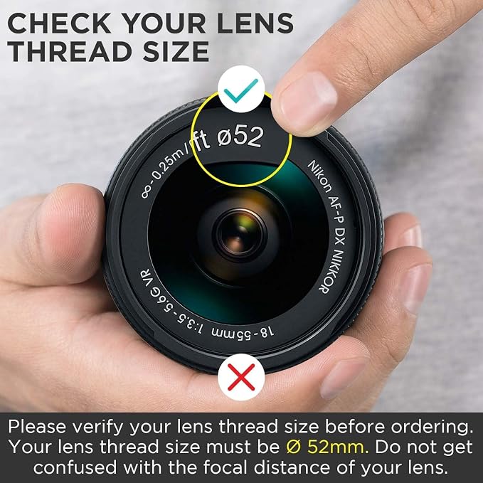 Filtro UV MC Ultra Slim 52mm para lente de cámara DSLR miniatura 3