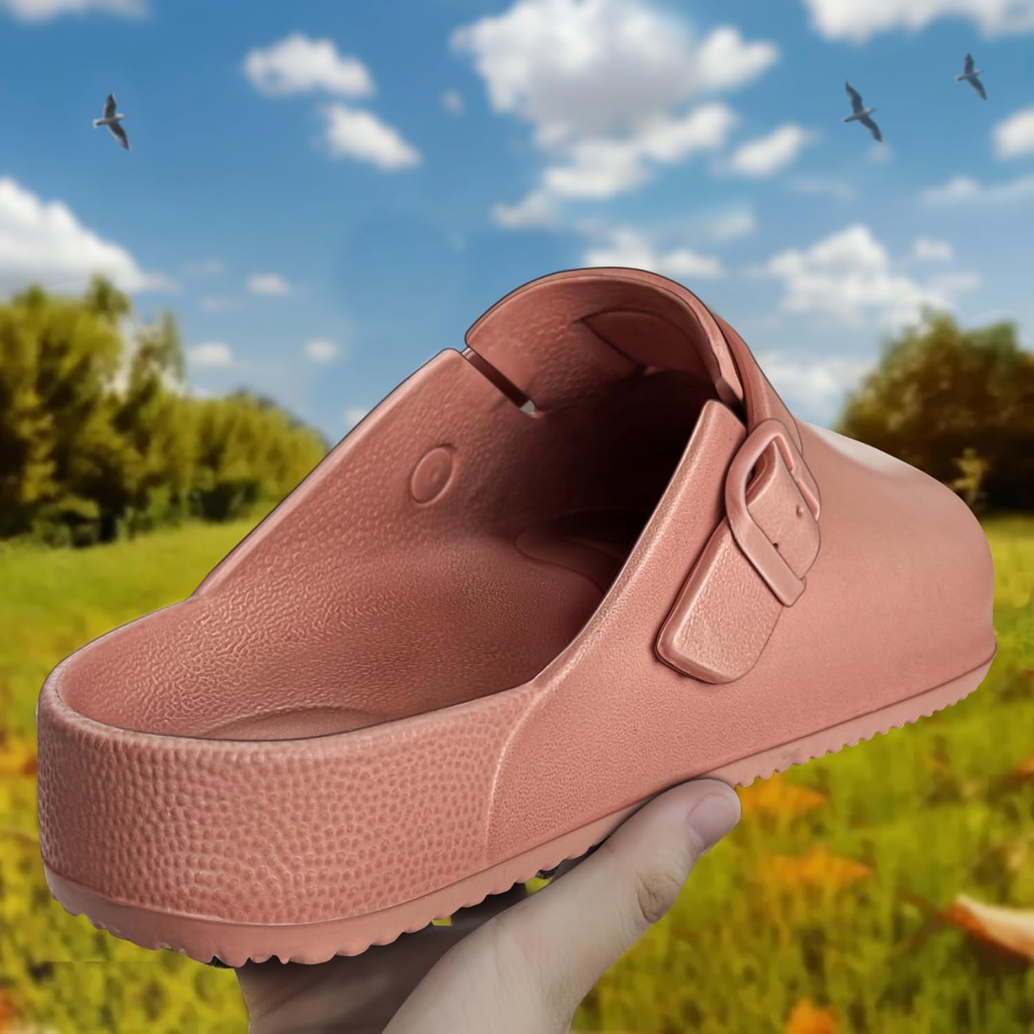 Bigant Womens Clogs,Mercy Mules for Womens Nurse Shoes-Slip on Garden Work Shoes - Image 2