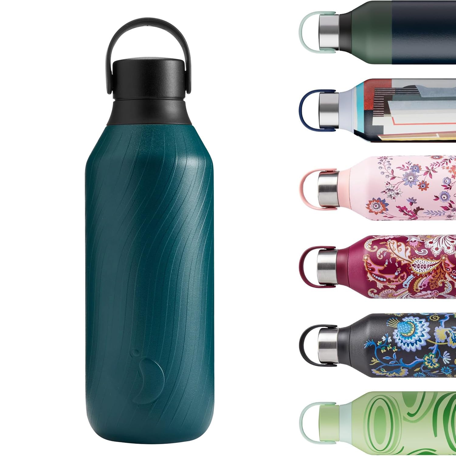 Chilly’s Gourde Emma Bridgewater - Bouteille Isotherme en INOX, Réutilisable pour Boissons Chaudes & Froides - Étanche, sans Condensation