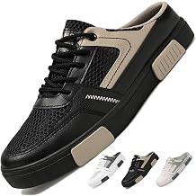 Men's Backless Sneakers, Breathable Mesh Mule Shoes Lightweight Slip-On Open-Back Design - Casual Walking Sneaker Slippers | Summer Tennis Shoes for Travel, Commuting, Shopping and Daily Wear
