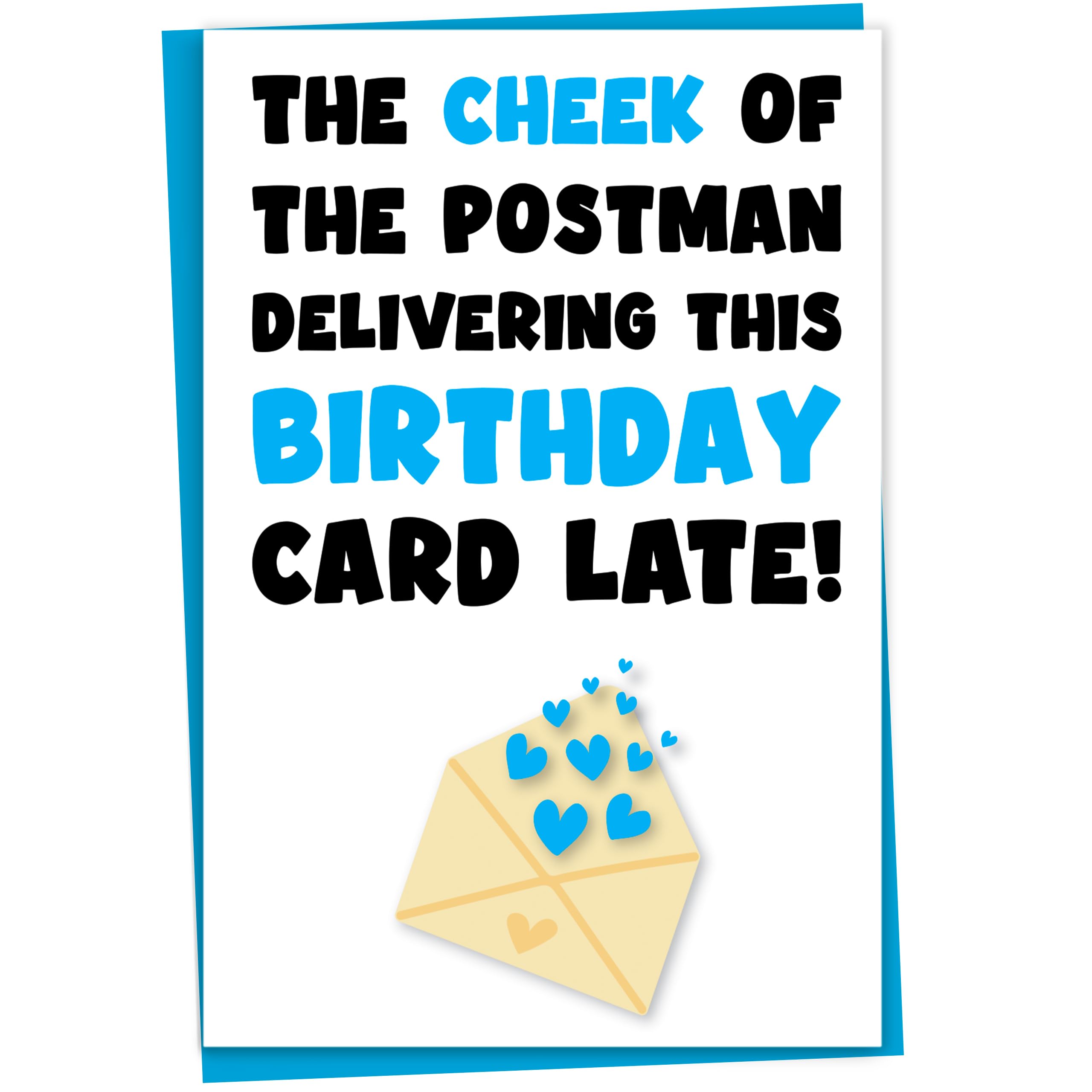Divertenti biglietti di compleanno in ritardo | Let's All Just Pretend This Was On Time Card | Forgot Your Birthday Friend Banter Joke Office Mates | CBH1161