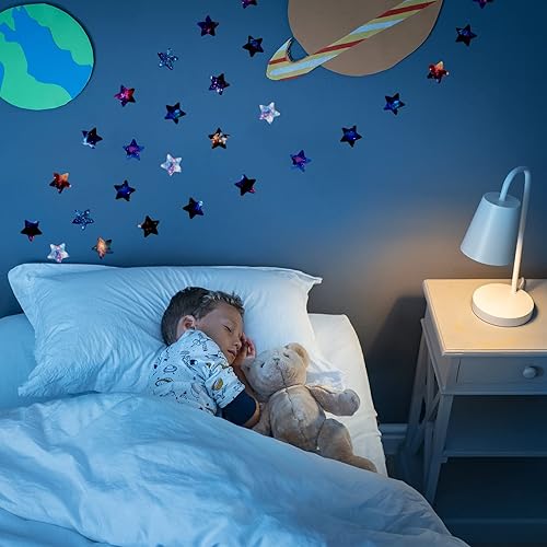 Miniatura 5 de Zonon 800 calcomanías de estrella grandes de 1.6 pulgadas a granel para recompensa (16 diseños), calcomanías de estrella con purpurina de colores