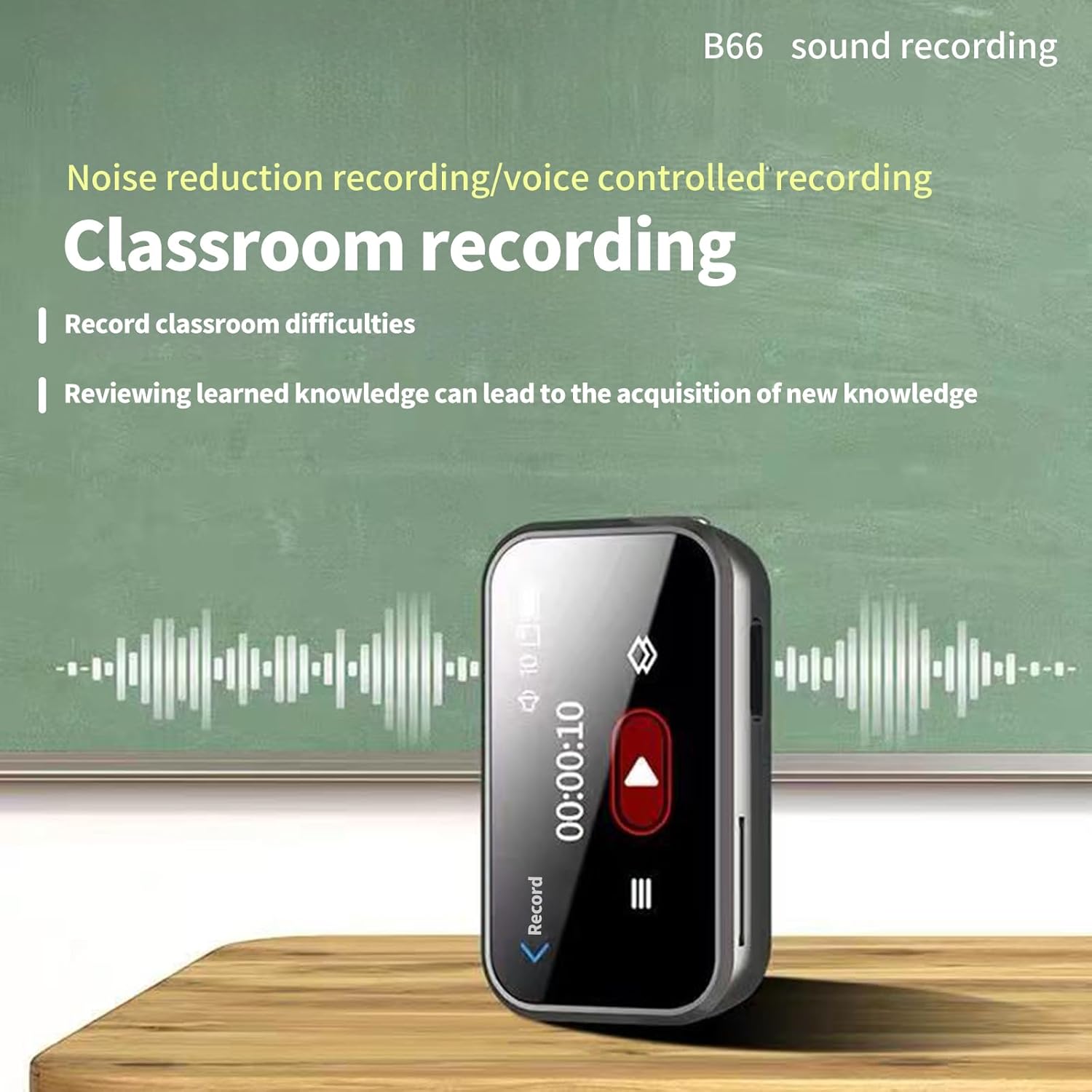 MP3 Player with Bluetooth,Portable Digital Lossless 32G Music Player with Built-in Speaker, 1.47 in Full Touch Screen, Digital Voice Recorder,E-Book,FM Radio,Mini Back Clip Design - Image 2