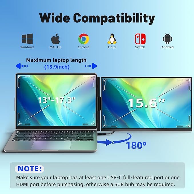 Monitor Extensor 15.6 FHD IPS miniatura 3