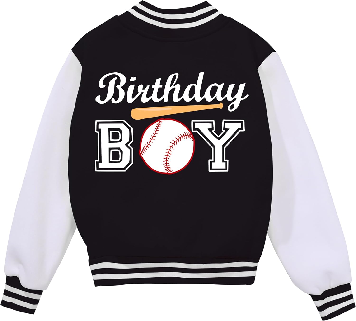 Kids Varsity Jacket Toddler Boys 1st 2nd 3rd 4th 5th Birthday Baseball Jacket 1-5 Years Old Birthday Outfit