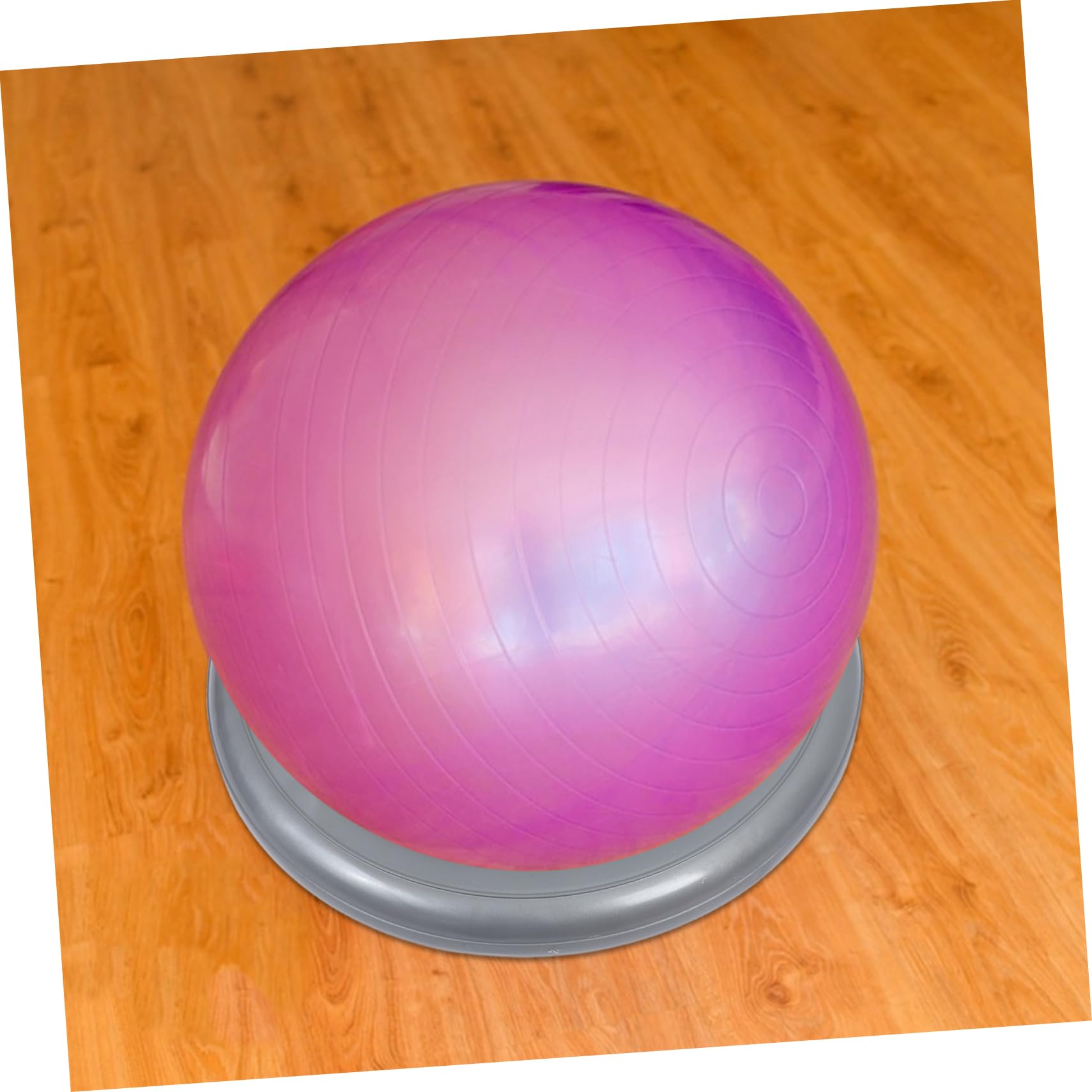 iplusmile Base Circolare per Palla Yoga e Fitness in PVC, Supporto Fisso | Anello Stabile per Casa e Palestra, Fissaggio Antiscoppio, Uso Versatile per Palla da Esercizio