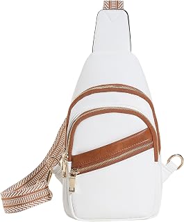 Small Sling Bag for Women Crossbody Bags for Women Trendy Leather Crossbody Fanny Packs Chest Bag