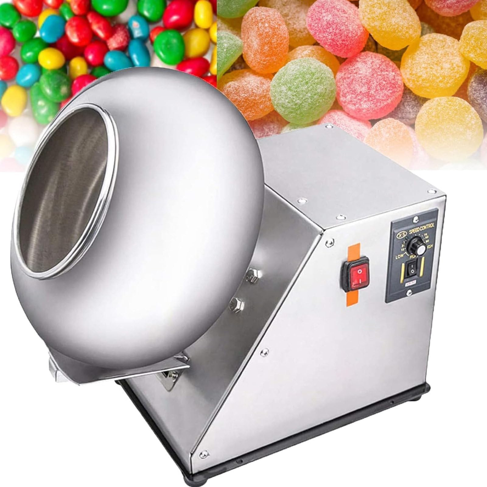 Máquina Automática para Recubrir Tabletas y Dulces - Recubridora Eléctrica de Azúcar y Chocolate, 2-5 kg/h, Acabado Perfecto