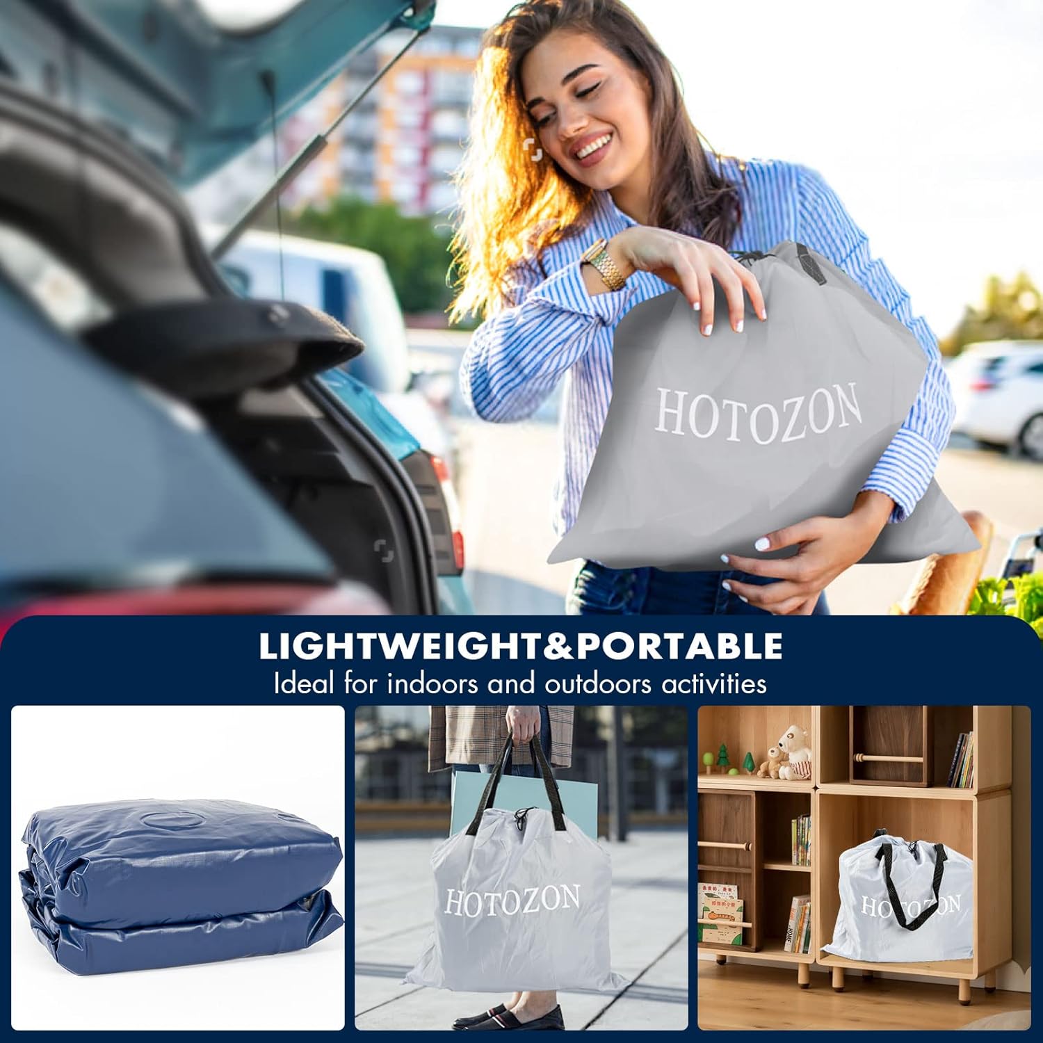 Twin Air Mattress with Built-in Pump, 18