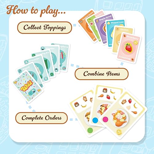 Miniatura 4 de Juego de cartas Top Waffle  Juego maravillosamente delicioso para niños, adolescentes, adultos y noche de juego familiar  Gran regalo para mayores