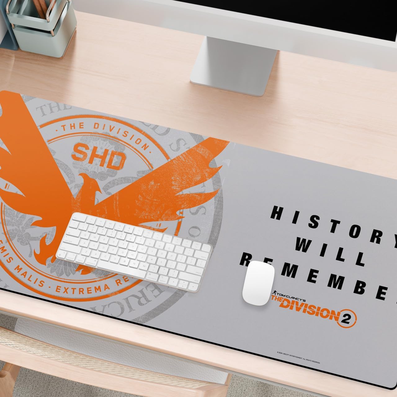 Head Case Designs Officially Licensed Tom Clancy's The Division 2 Phoenix US Seal Division 2 Key Art 37.4 x 15.75 x 0.16 inches (900 x 400 mm) - XL Gaming Office Desk PC Keyboard Mouse Mat Pad