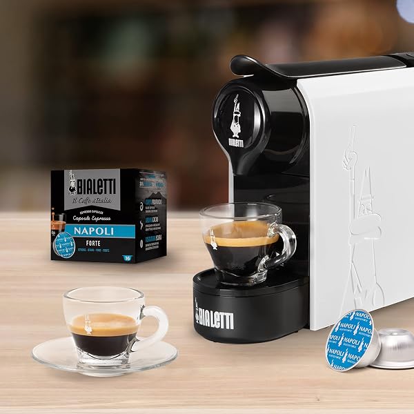 Bialetti Gioia, Macchina Caffè Espresso, Funziona esclusivamente con Capsule Bialetti, Bianco - 3