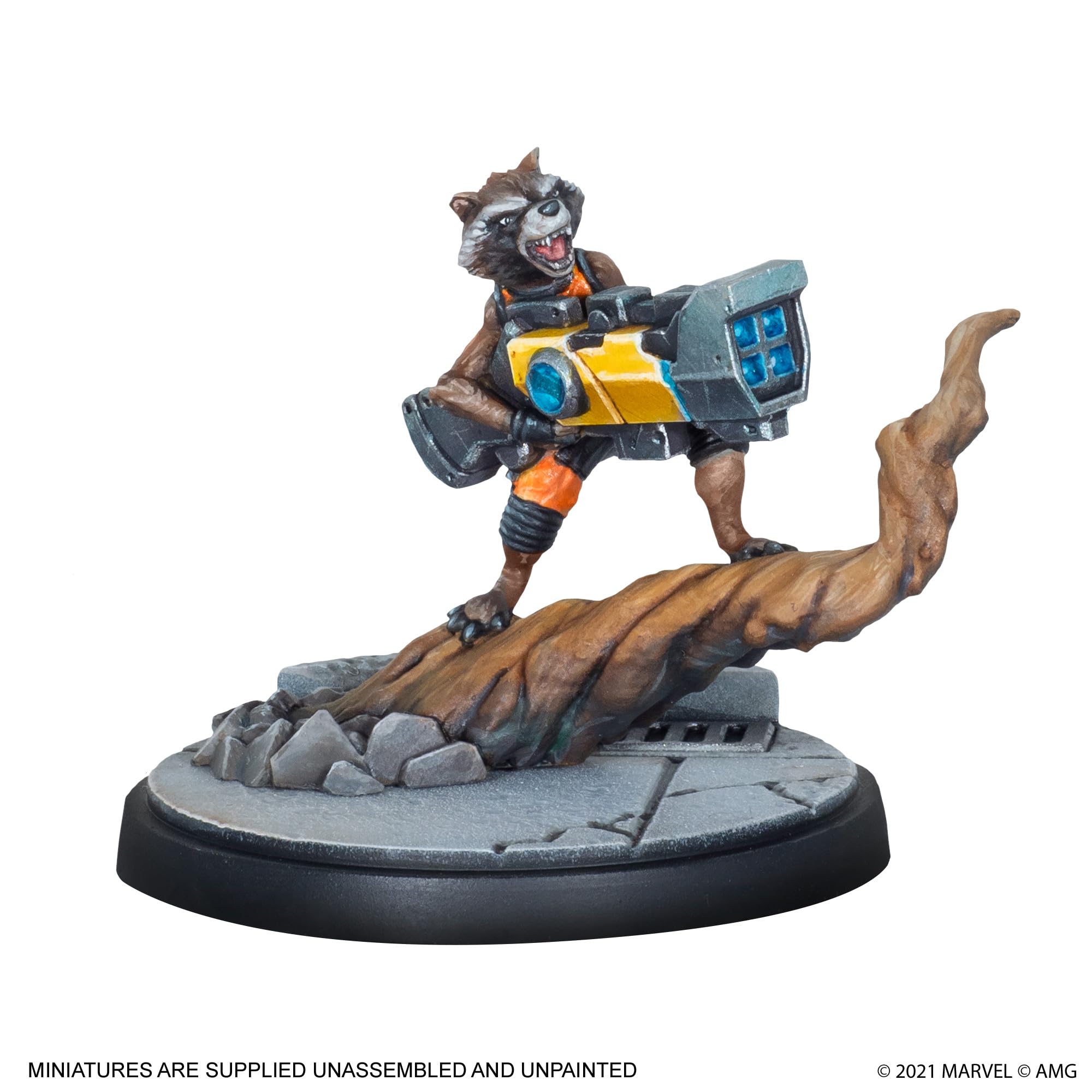 Atomic Mass Games , Marvel Crisis Protocol: Character Pack: Rocket and Groot , Miniatures Game , Ages 10+ , 2+ Players , 45 Minutes Playing Time