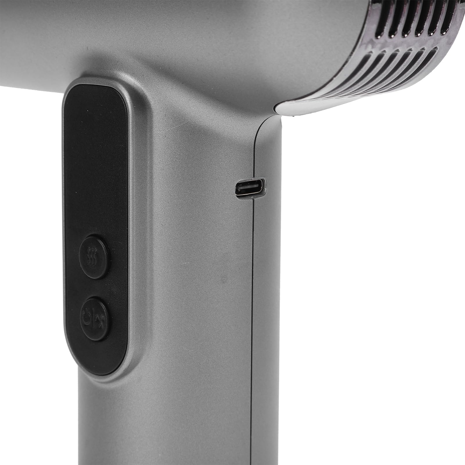 Secador de Pelo Inalámbrico USB, Secador de Pelo de Secado Rápido de 200 W, Secador de Pelo de Viaje de 100000 RPM 15000 MAh con Boquilla, para Viajes de Camping (SILVER)
