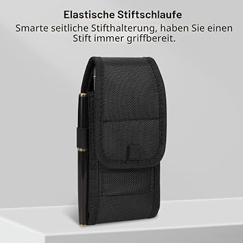 KENOBE Mobile Phone Belt Bag for iPhone 17 16 15 14 13 12 11 X XS XR Pro Max Plus for Samsung Galaxy A17 A56 A55 A36 A26 S25 S24 S23 Robust Belt Case Mobile Phone Holder for 4.7 - 6.7 Inch Mobile