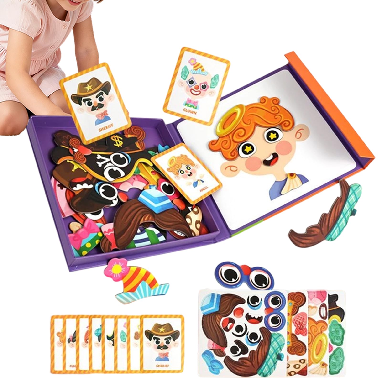 Dress Up Game – Magnetic Character Puzzles, Interactive Learn-to-Dress Toy | Educational Play For 3-6 Year Old Children, Preschool Birthday Christmas Travel Fun