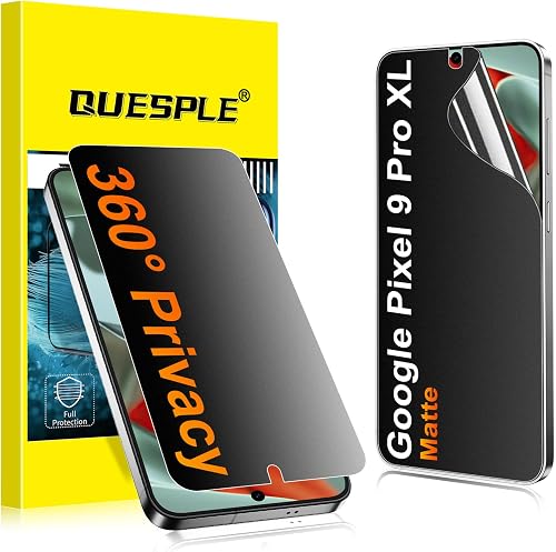 QUESPLE 2 Pack for Google Pixel 9 Pro XL Matte Privacy Screen Protector [Not Gla