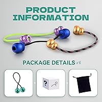 Vista 3 de Begleri Pelotas de juguete Fidget - Pelotas de preocupación que giran y chocan - Hechas de aleación de aluminio - para hombres, mujeres y jóvenes