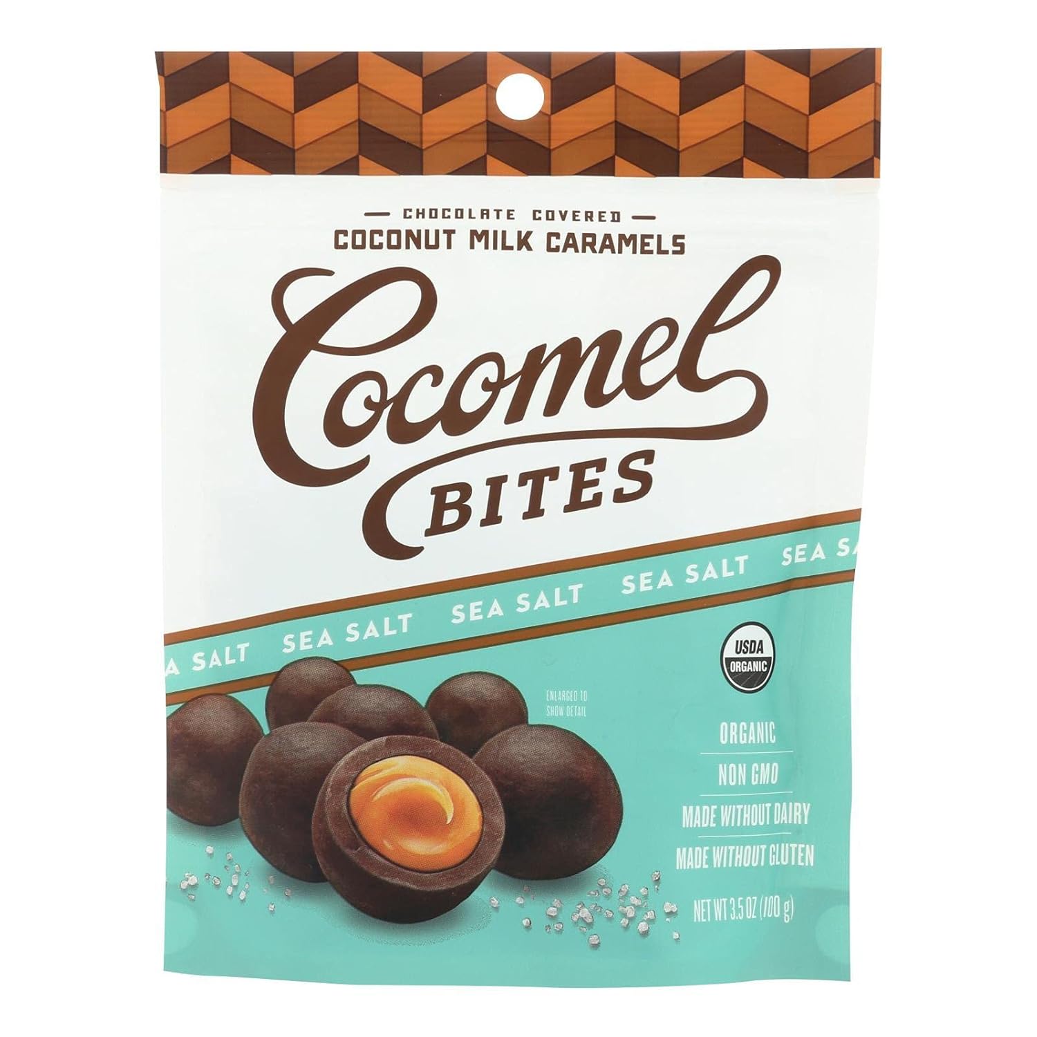 Chocolate Covered Cocomel Bites Sea Salt, 3.5oz (Pack of 6)