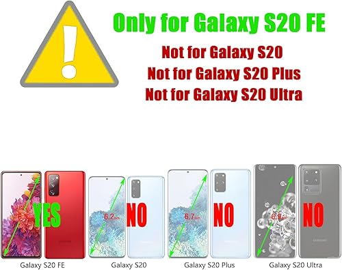 Miniatura 2 de ZZXX Funda tipo cartera para Samsung Galaxy S20 FE con bloqueo RFID, ranura para tarjetas, función atril, cierre magnético, funda protectora de