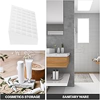 Vista 4 de FRCOLOR Caja de 40 ranuras para maquillaje, estuche para lápiz labial, estuche de almacenamiento de joyas, organizador de belleza, soporte